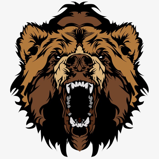 原创简笔画卡通动物手绘ai矢量免扣元素熊【免抠元素png】-90设计网