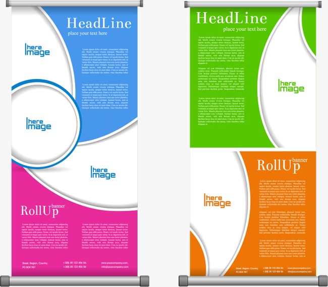 矢量几何图形展板