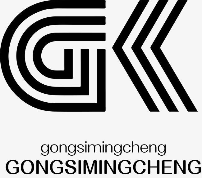 矢量字母条纹logo