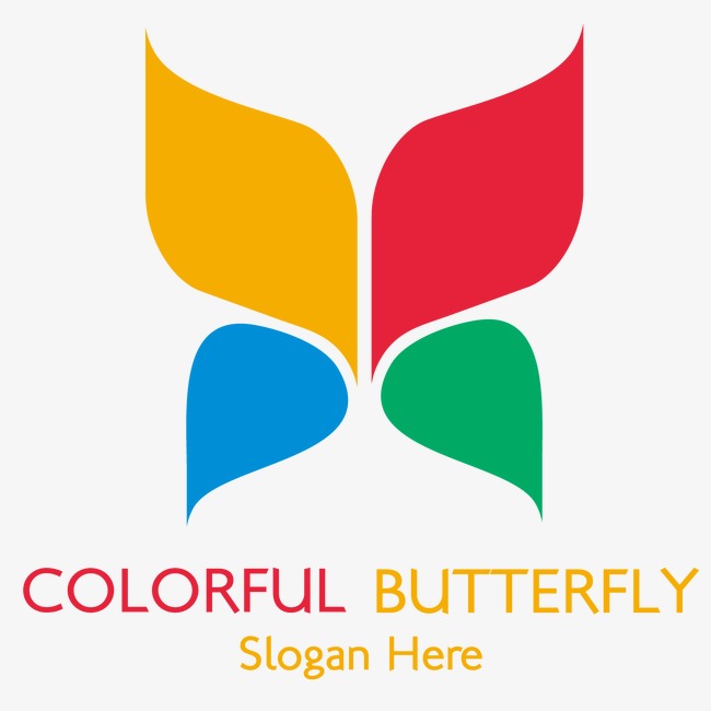 精美五彩心形logo