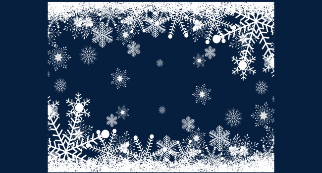 大雪节气雪花意境背景飘雪花矢量手绘【免抠元素png】-90设计网