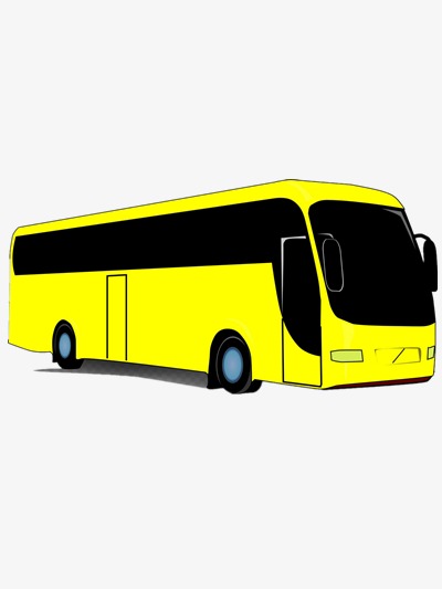 卡通大巴矢量图