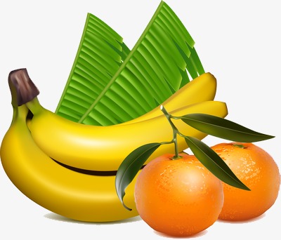香蕉橙子蕉叶