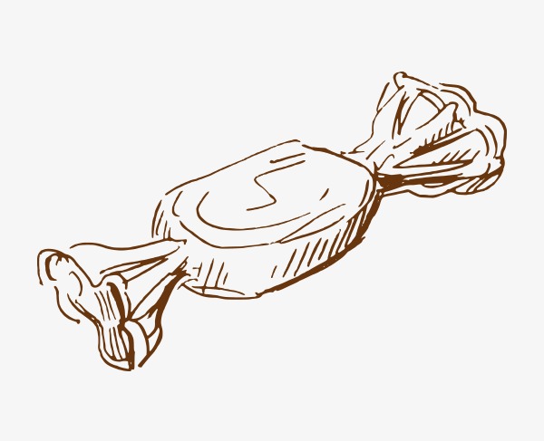 矢量素描糖果