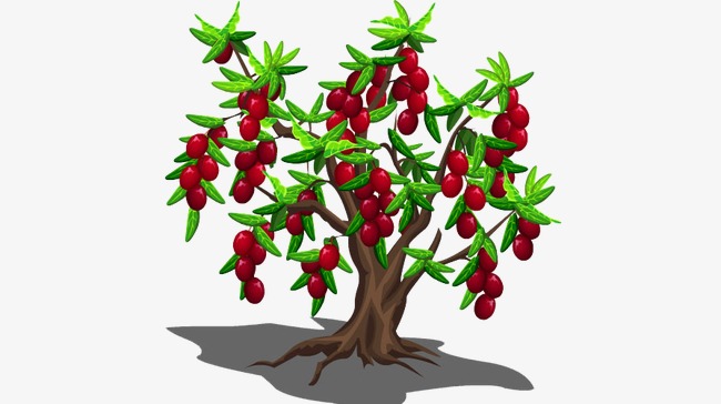 果树矢量图_果树png素材-90设计