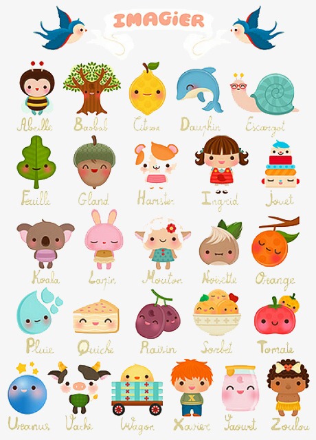 卡通幼儿单词表