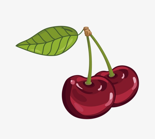 手绘樱桃_樱桃png素材-90设计