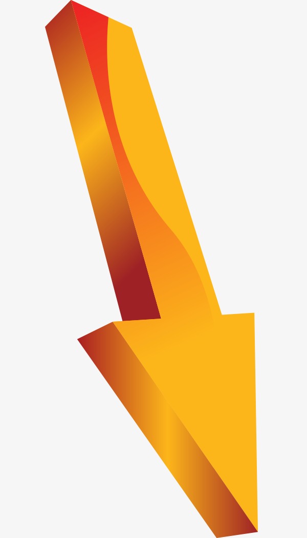 矢量金色立体箭头