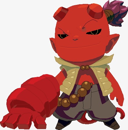 情人节粉色可爱海报小恶魔png免抠