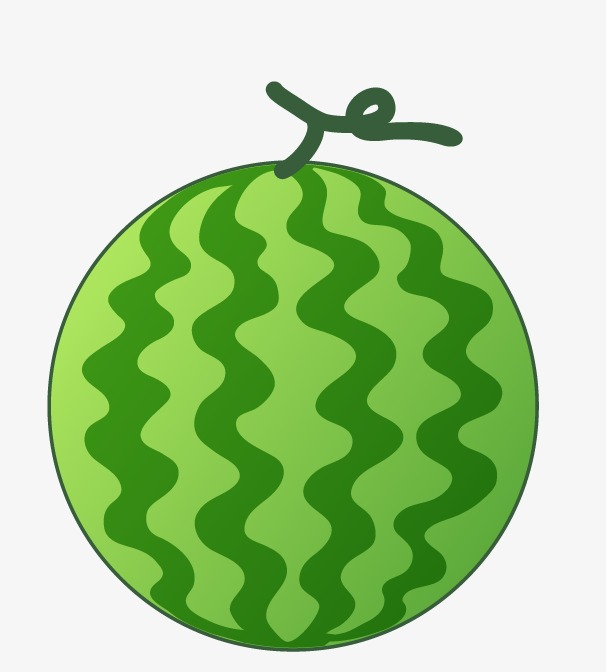 卡通背景_卡通西瓜png素材-90设计