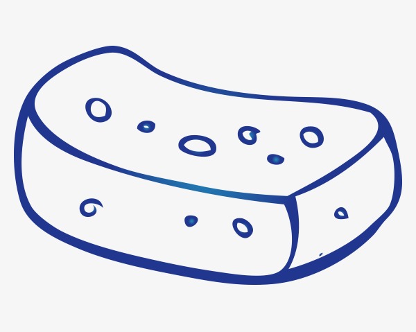 矢量水笔画肥皂