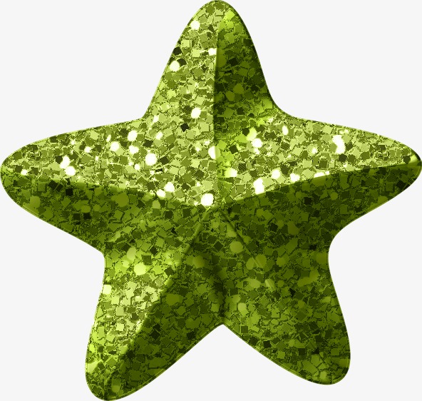 绿色五角星