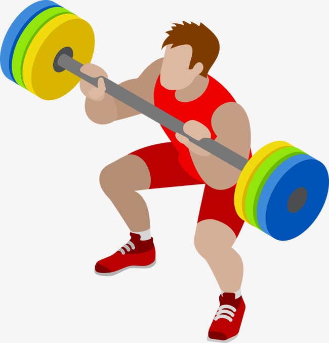 矢量举重运动员png素材-90设计