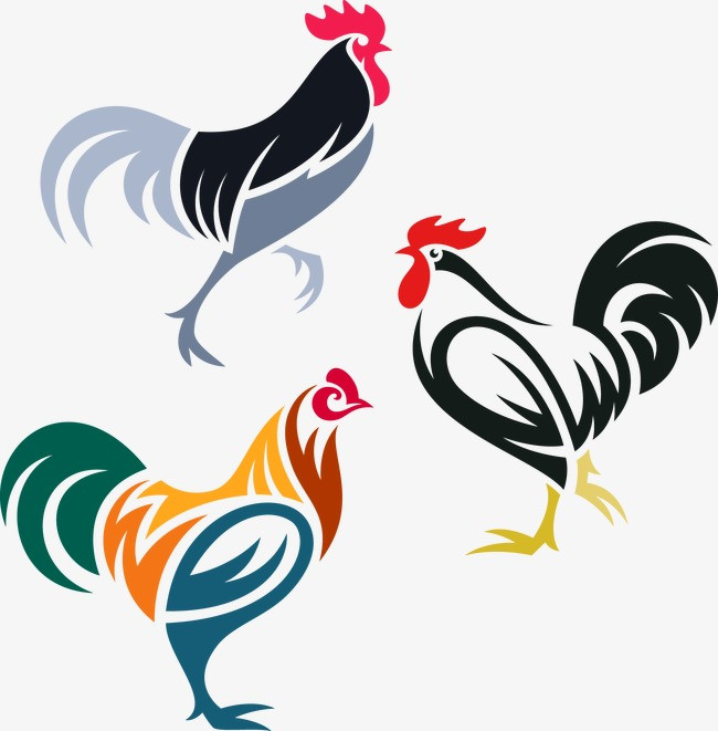 国风金线剪纸叠加十二生肖鸡矢量素材【免抠元素png】-90设计网