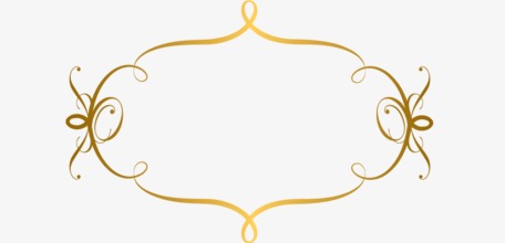 边框底纹_金色边框png素材-90设计