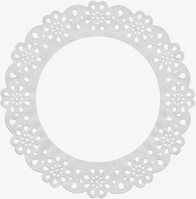 蕾丝边垫子【高清装饰元素png素材】-90设计