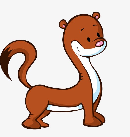 卡通可爱的小动物矢量趣味分割线