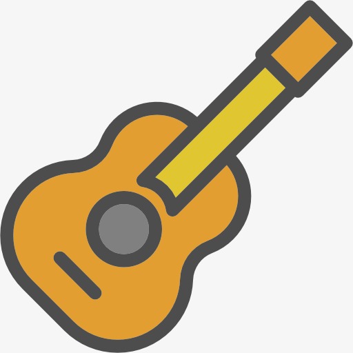 粉色兔子吉他卡通信息框公告框手绘免扣元素设计