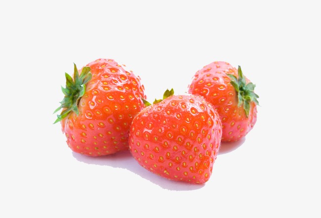 三颗草莓图