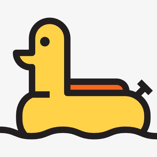 卡通鸭子_鸭子png素材-90设计