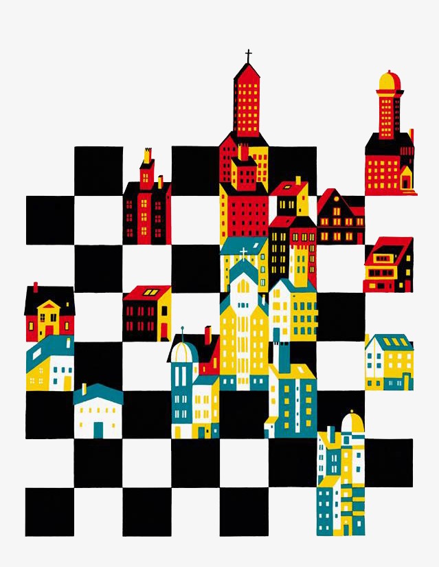 创意棋盘格图案