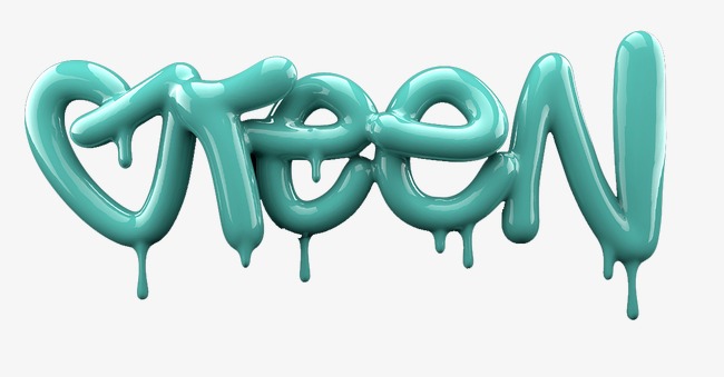 创意滴墨立体艺术字