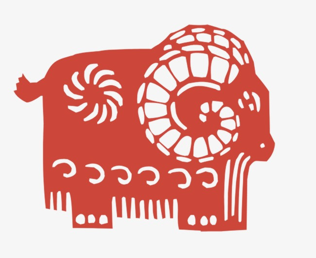 牛白描剪纸