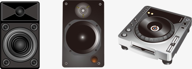 矢量黑色音响png素材-90设计