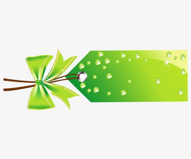矢量绿色卡片二