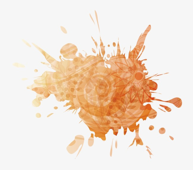 彩色喷溅效果矢量图