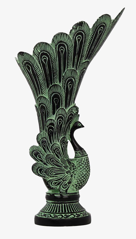 孔雀摆件侧面png素材-90设计