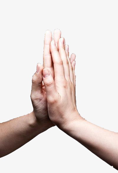 两只相贴的手png素材-90设计