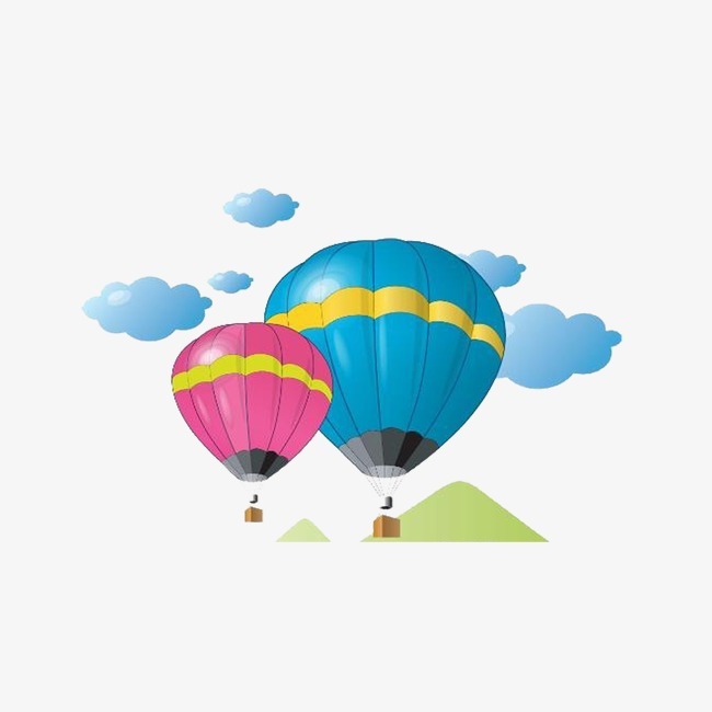 热气球卡通_热气球png素材-90设计