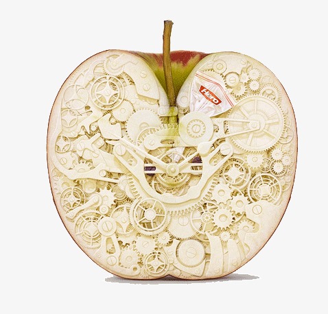 个性苹果图案png素材-90设计