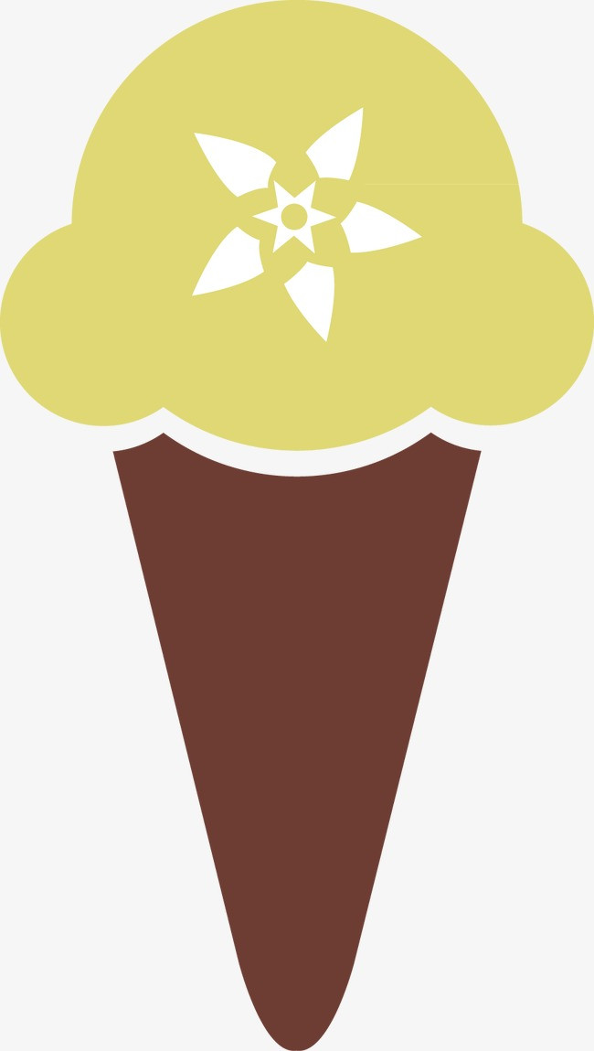 香草冰淇淋卡通素材
