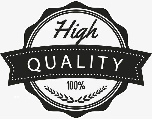 黑色优质标签矢量图