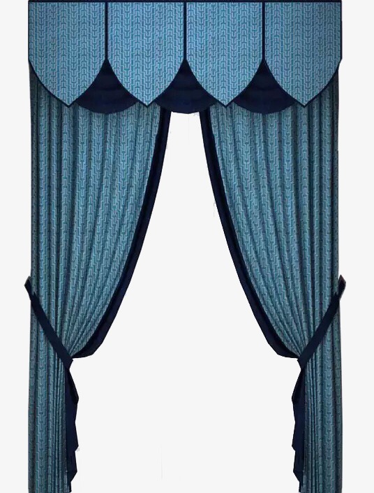 红色窗帘_蓝色窗帘png素材-90设计