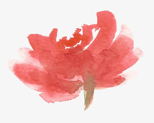 微立体红色花朵小红花红色免抠素材