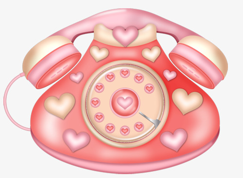 甜美风可爱粉红系座机电话