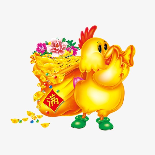 金鸡报喜_金鸡png素材-90设计