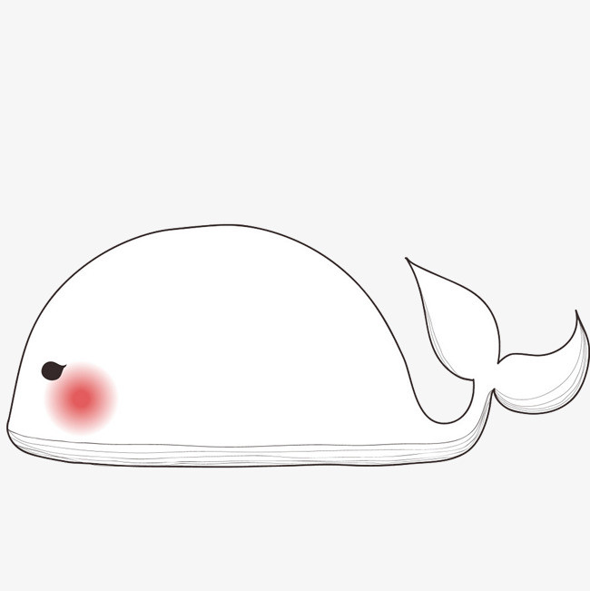 喷水鲸鱼像素装饰元素海洋生物动物