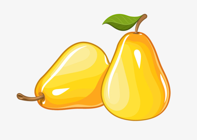 矢量卡通水果梨边框