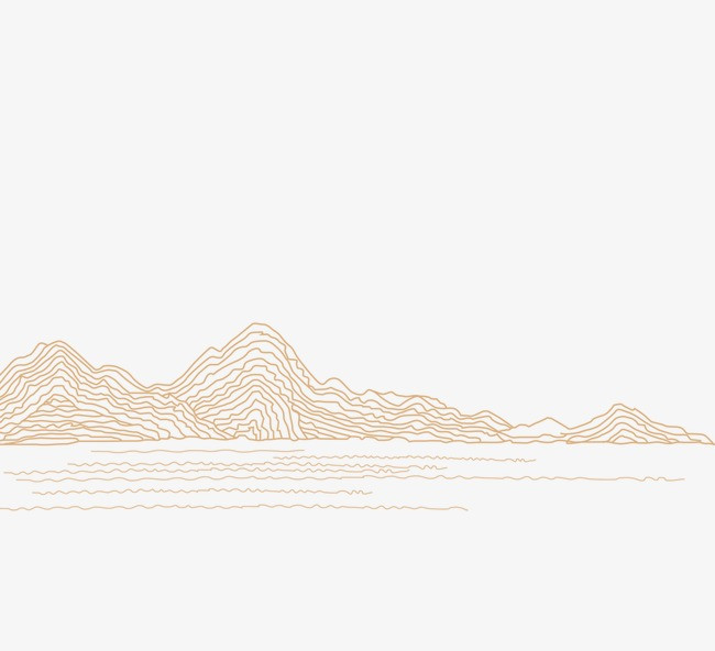 山河纹样png素材-90设计