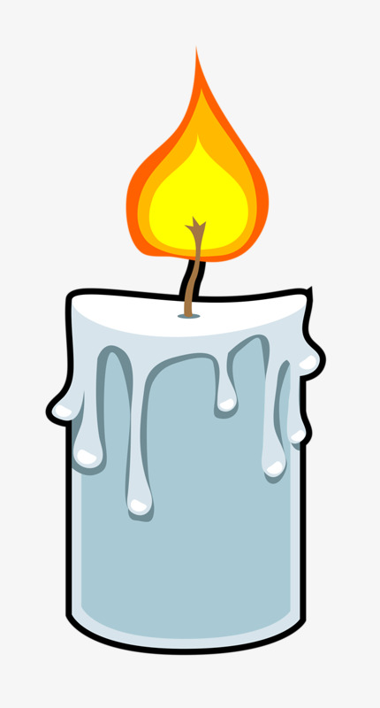 燃烧的蜡烛插画图片