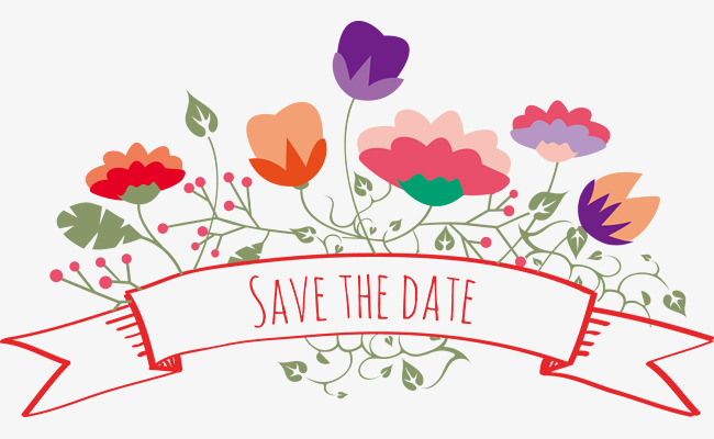 花草标题矢量素材