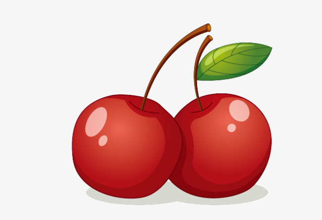 手绘卡通_手绘樱桃png素材-90设计