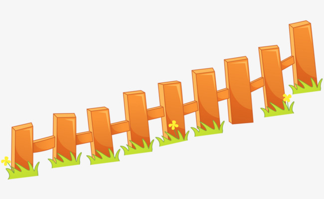 木头矮栅栏png素材-90设计