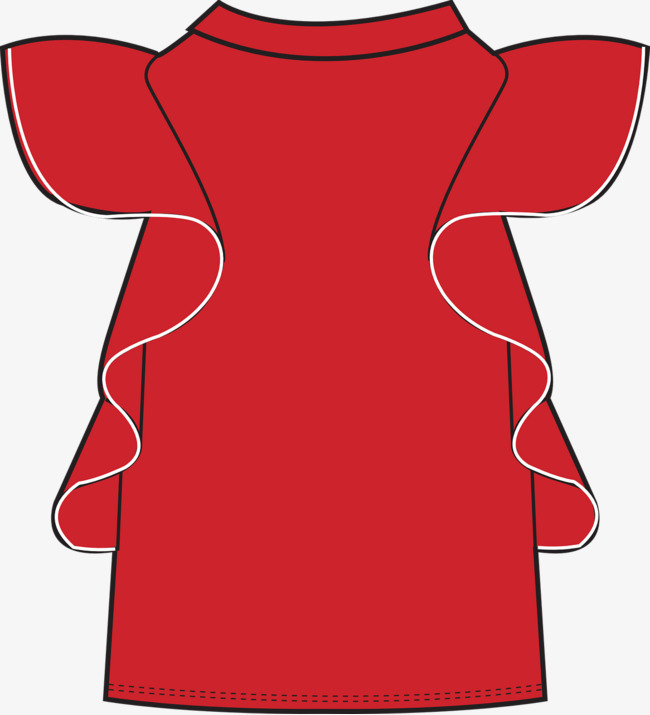 红色的衣服