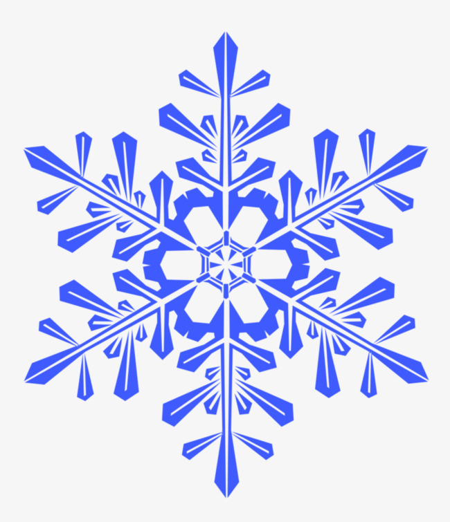 蓝色雪花