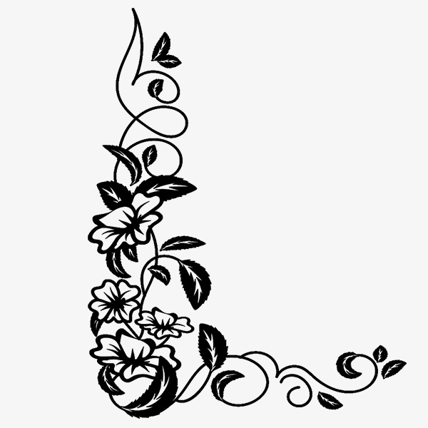 创意超清花纹边框png图片